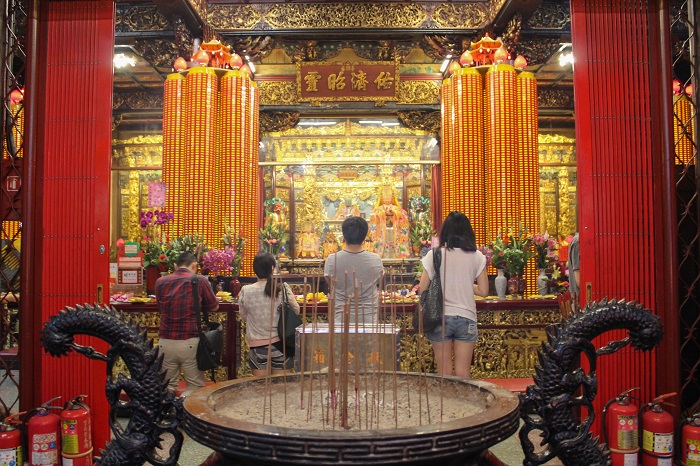 Inside of Tianhou Temple Taipei